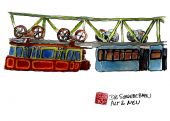 Schwebebahn alt & neu